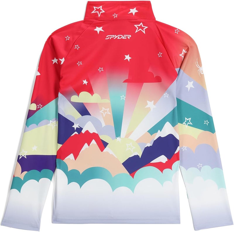 Spyder Girls Surface Half Zip T-neck Ski Base Layer Jacket - Image 2